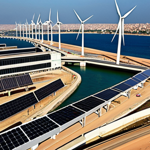 **Prompt 1: Dynamic Growth and Professional Opportunities**
    "A wide, dynamic shot capturing the essence of economic growth and professional opportunities in Senegal. In the foreground, a diverse group of international and local professionals, including individuals with features that subtly suggest Turkish origin, are confidently positioned against a modern Dakar cityscape. The background prominently features large-scale infrastructure projects like new bridges and port expansions, alongside cutting-edge renewable energy installations (solar farms, wind turbines), symbolizing the country's booming sectors. The scene is vibrant, optimistic, and bathed in bright, clear light, embodying progress and international collaboration. High-quality realistic photography."