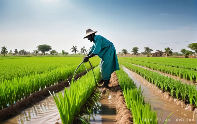 세네갈 주요 산업 - **Prompt 1: Modern Coastal Prosperity in Senegal**
    "A vibrant, bustling Senegalese fishing villa...